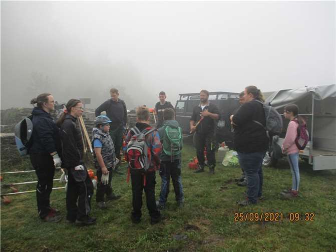 Lagebesprechung am Morgen.Fotos: privat