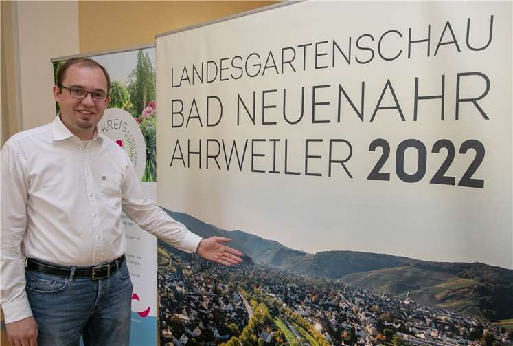 Landesgartenschau-Geschäftsführer Jörn Kampmann stellte die Eintrittspreise für die Landesgartenschau 2022 in Bad Neuenahr-Ahrweiler vor. Foto: JOST