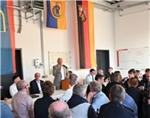 Landrat Achim Hallerbach bei seinem Grußwort. 