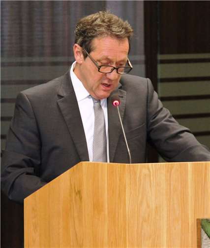 Landrat Achim Schwickert zur geplanten Gesetzesänderung. Pressestelle der Kreisverwaltung