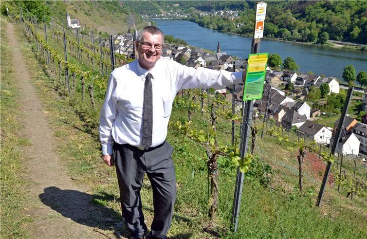 Landrat Dr. Alexander Saftig auf dem Laysteig. Privat