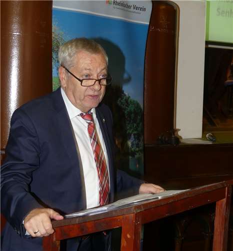 Landrat Manfred Schnur lobtewährend seiner Ansprache das engagierte Wirken des Regionalverbandes.