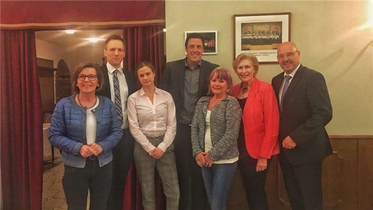 Landtagsabgeordnete Monika Becker, stellvertretender Vorsitzender Sebastian Keßler, stellvertretende Vorsitzende Julia Schwarzkopf, Vorsitzender Markus „Bodo“ Wieseler, Beisitzerin Dagmar Müller, Beisitzerin Elke Ruppert, Kreisvorsitzender Ralf Schleimer.FDP Bad Ems-Nassau
