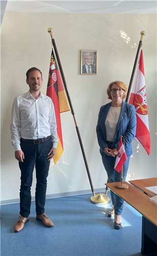 Landtagsabgeordnete Susanne Müller mit Stadtbürgermeister Björn Ingendahl.Foto: privat