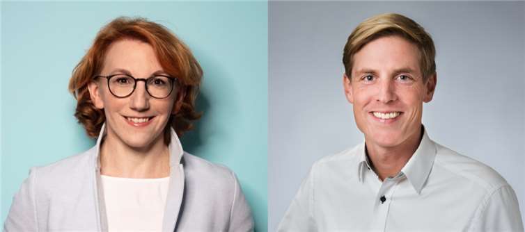 Landtagsabgeordnete Susanne Müller und Bundestagskandidat Christoph Schmitt. Foto: privat