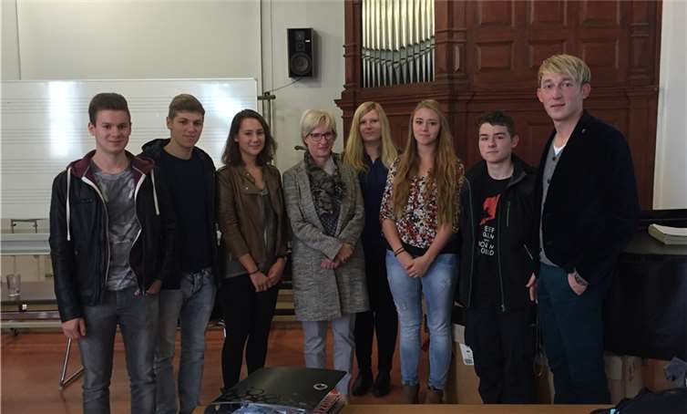 Landtagsabgeordneter Marc Ruland diskutierte mit SchülerInnen des Kurfürst-Balduin-Gymnasiums über Flüchtlingssituation in Rheinland-Pfalz.privat