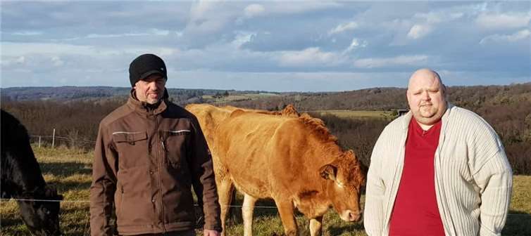 Landwirt Phiesel und SPD-Kandidat Köhler. Foto: privat
