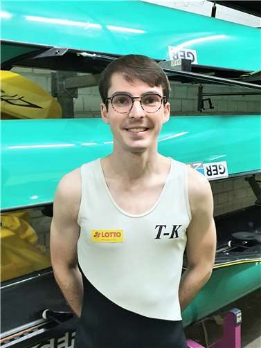 Lange hat er auf diesen Augenblick hingearbeitet. Jonas Wiesen aus dem schönen Wohnort Brieden steuert den Deutschlandachter zum Sieg. Foto: privat