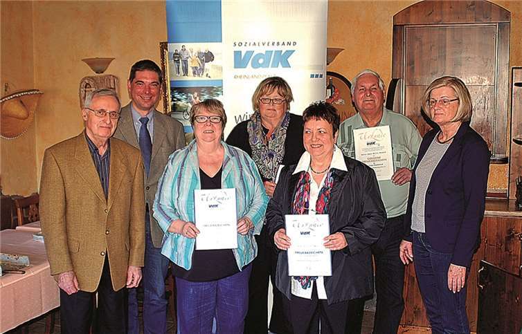 Langjährige Mitglieder des VdK Brohl wurden nun geehrt. RÜ