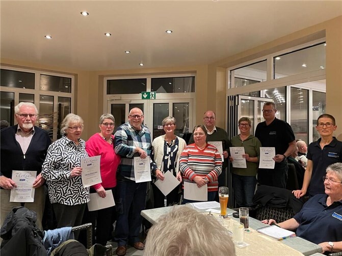 Langjährige Mitglieder wurden feierlich geehrt.  Foto: privat