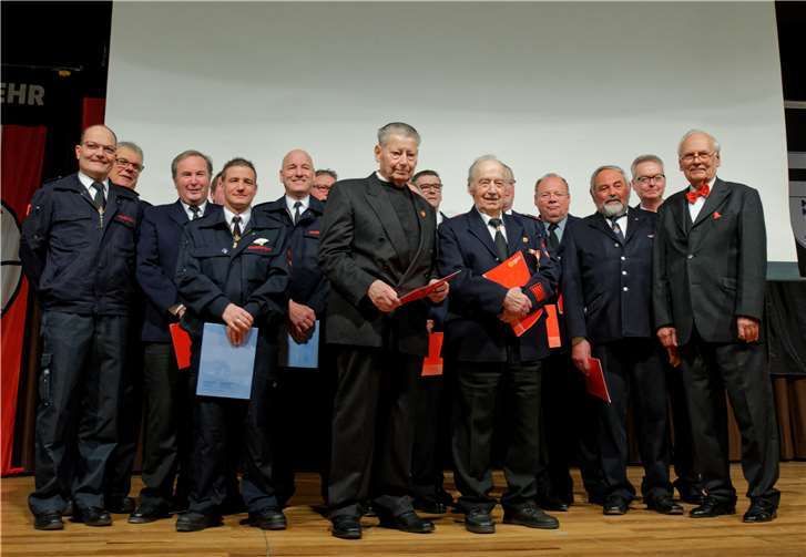 Langjährige Mitglieder wurden für 25 bis 70 Jahren Mitgliedschaft geehrt.Foto: privat
