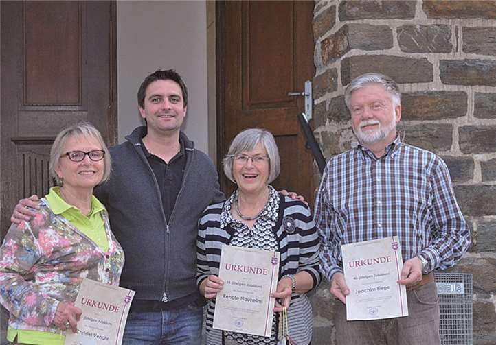 Langjährige Mitglieder wurden geehrt.