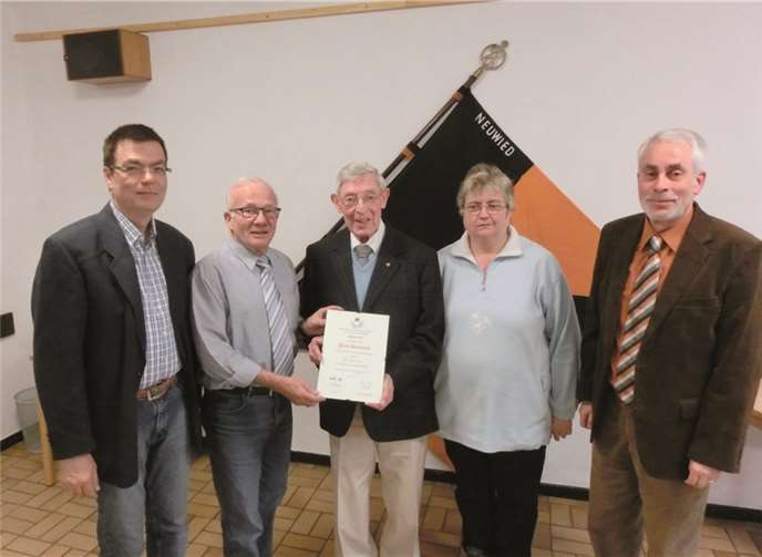Langjährige Mitglieder wurden geehrt. privat