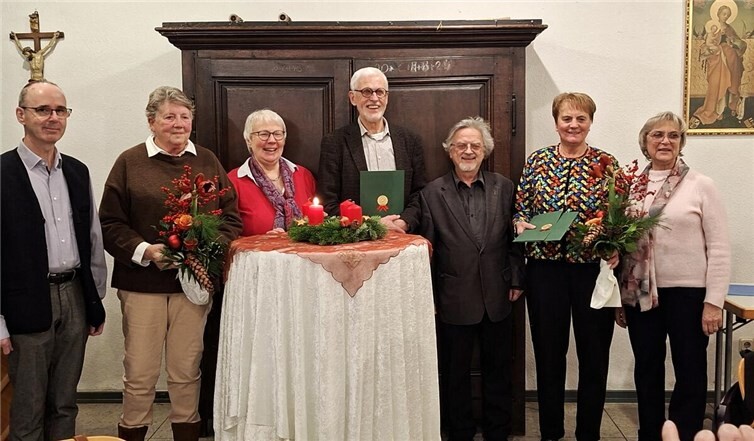 Langjährige Treue: Ehrungen beim Cäcilienfest. Foto: privat
