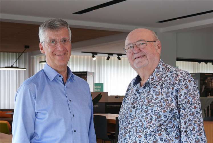 Langjährige Unterstützung – Reiner Pauli und Rudolf Martin (v.l.n.r.) bei der Spendenübergabe.Foto: MEPA