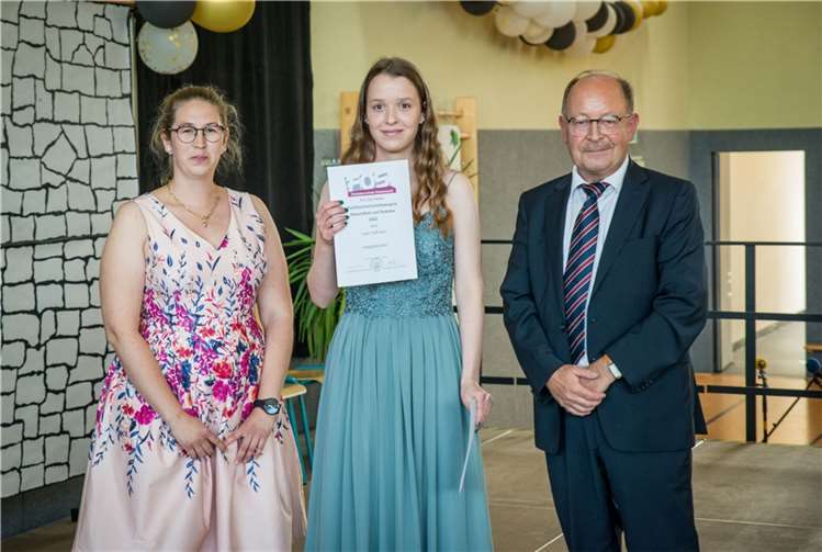 Lara Hoffmann, Jahrgangsbeste in der Fachrichtung Gesundheit und Soziales.