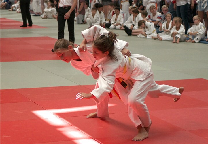Lara Theisen auf dem Weg zur Goldmedaille.privat