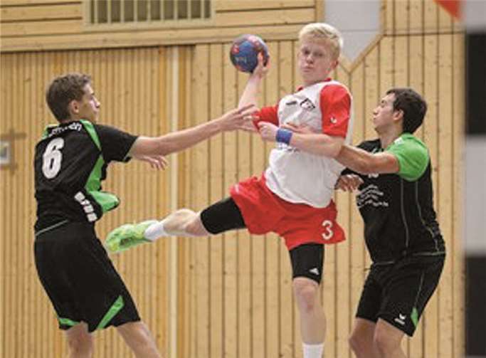 Lars Dreidoppel beim Torwurf machte viel Druck. privat