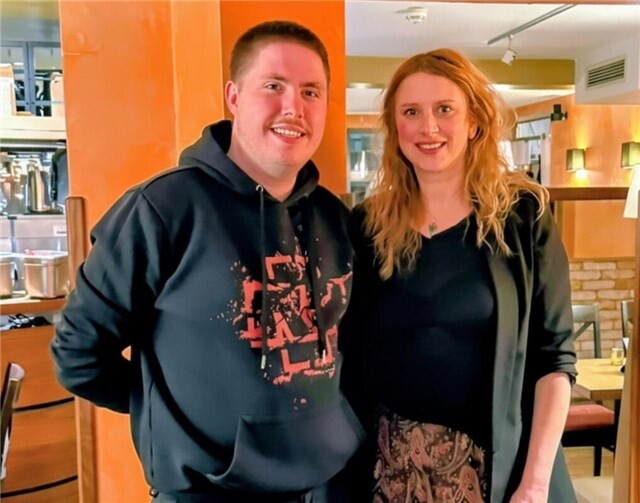 Lars Streit einstimmig zum Vorsitzenden  Lars Streit, Vorsitzender der Jungen Liberalen Kreis Ahrweiler und Nicole Falkenstein, Vorsitzende FDP-Ortsverband Adenau.  Foto: Sylvia Kagerbauer