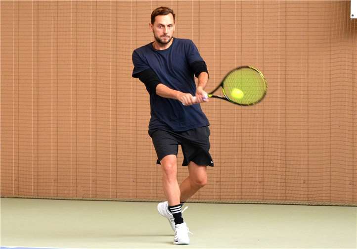 Lars Wellmann (TC Oberwerth Koblenz) bezwang Matt Feeney.