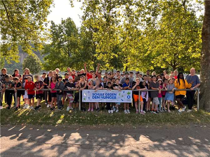 Laufen, um zu helfen: die Koblenzer Schule unterstützt „Aktion gegen den Hunger. Quelle: Hans-Zulliger-Schule