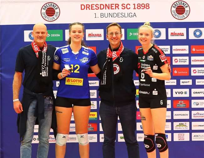 Laura Berger wurde nach dem Spiel zur besten Neuwieder Spielerin gewählt. Foto: Denis Trapp