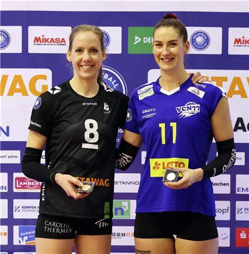 Laura Broekstra und Jana-Franziska Poll wurden als beste Spielerinnen ihres Teams gewählt.