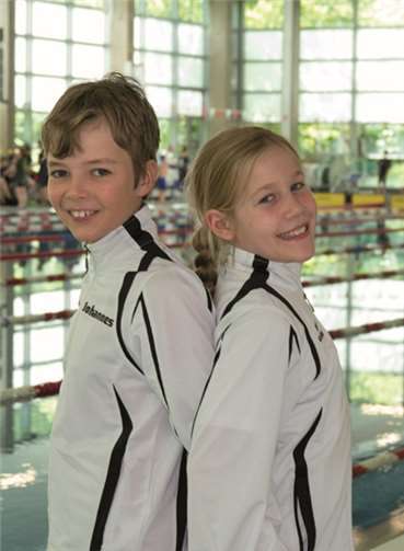 Laura Hösgen und Johannes Solibieda durften mit ihren Leistungen in Köln mehr als zufrieden sein.privat