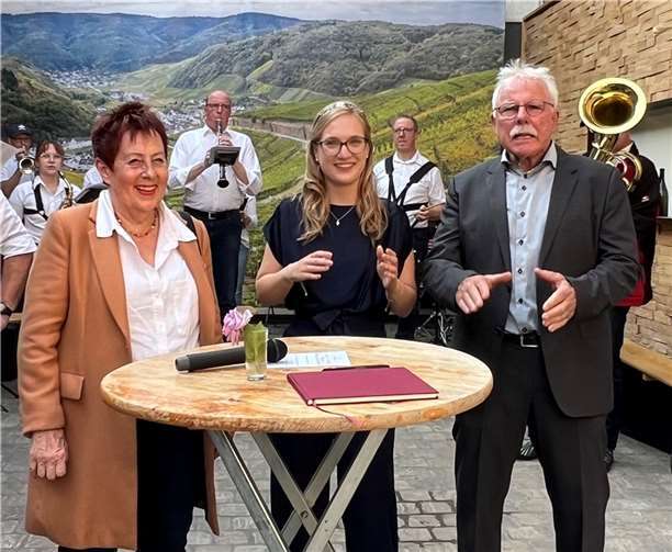 Laura Nietgen wurde mit Musik empfangen.  Foto: privat