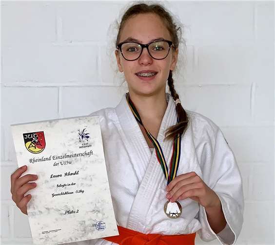 Laura Schruhl wurde mit der Silbermedaille belohnt.