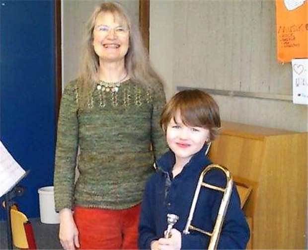 Laurenz Volk begeisterte an der Altposaune.KMS