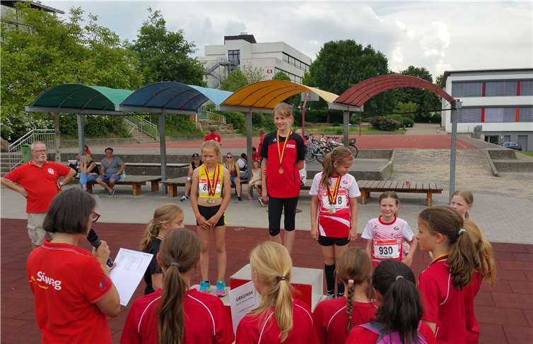 Lea Klein bei der Siegerehrung.privat