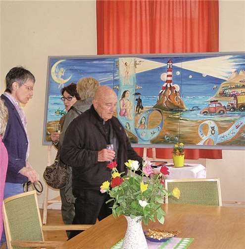 Lebendige Bilder erwarteten die Besucher der Ausstellung von Kurt A. Hammer. privat