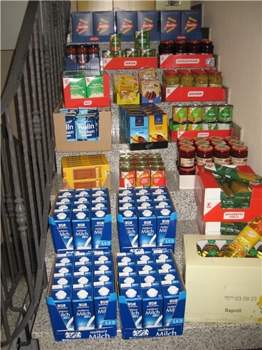 Lebensmittel im Wert von 400 Euro wurden gespendet.