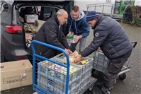 Lebensmittelspendenaktion am neuen Standort der Neuwieder Tafel in Neuwied
