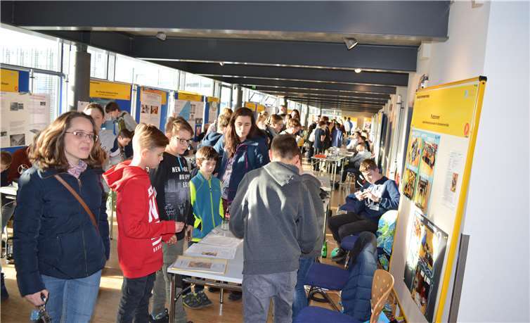 Lebhaftes Treiben am Rhein-Ahr-Campus: Fast 140 Nachwuchsforscher nahmen am diesjährigen Regionalwettbewerb in Remagen teil. Fotos: AB