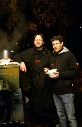 Leckere Gulaschsuppe gab es aus der Historischen Feldküche. Privat