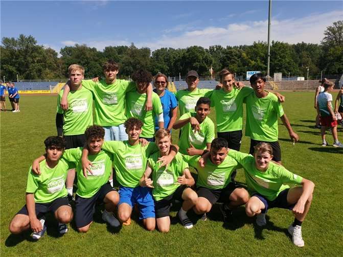 Leichtathletik-Mannschaft WK II der Jungen (Jahrgänge 2006-2005).