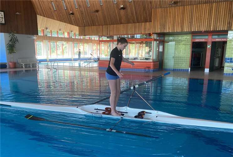 Kentertraining im Lahnsteiner Hallenbad Leni Volk