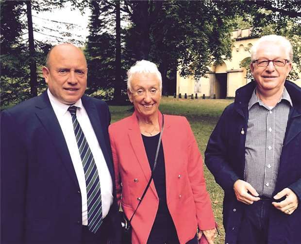 Leo Biewer, Manfred Bastian und Monika Artz. Privat