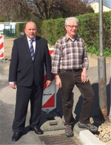 Leo Biewer und Manfred Bastian sind froh über die Baumaßnahmen. privat