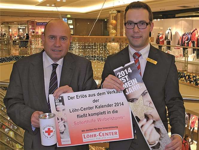 Leo Biewer und Stephan Antwerpen werben für die gemeinsame Aktion zugunsten der Opfer des Taifuns Haiyan. privat