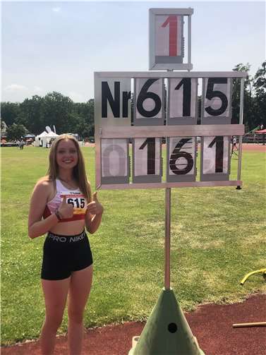Leonie Böckmann wurde im Hochsprung Vizemeisterin.  Foto: privat