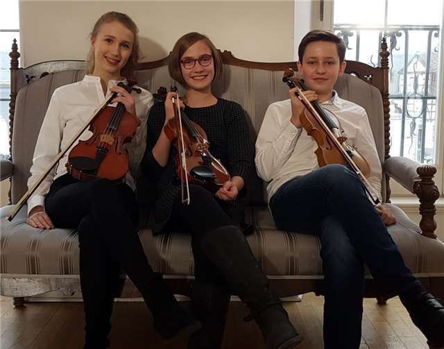 Leonie Schilberz, Alena Röser und Sven Hagen gehörten zu den erfolgreichen Teilnehmern.Foto: KMS