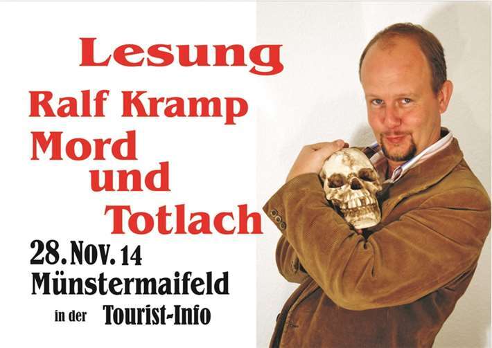 Lesung „Mord und Totlach“ von Ralf Kramp in Münstermaifeld.Privat