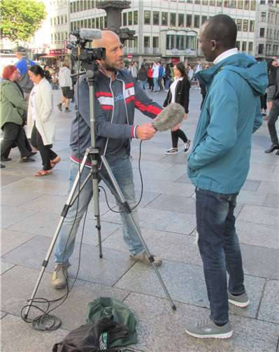 Letzte Aufnahmen mit einem Projektpartner aus Ghana.Foto: privat