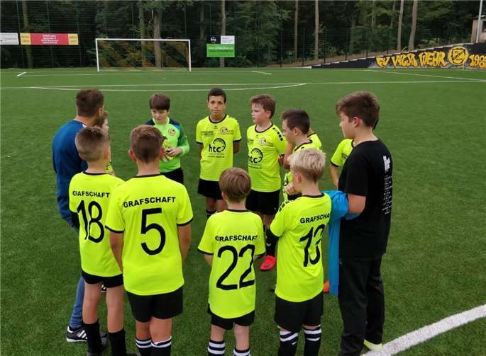 Letzte Motivation kurz vor dem Anpfiff. Foto: privat