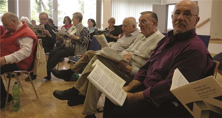 Letzte Vorbereitungen für ein besonderes Konzert.  privat