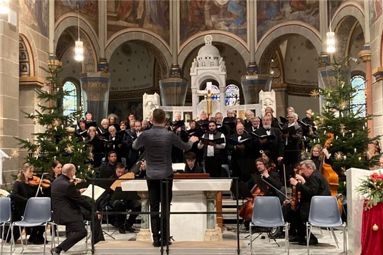 Letztes Konzert des Kammerchores Bad Neuenahr-Ahrweiler in der Rosenkranzkirche vor der Renovierung  am 5. Januar 2025
