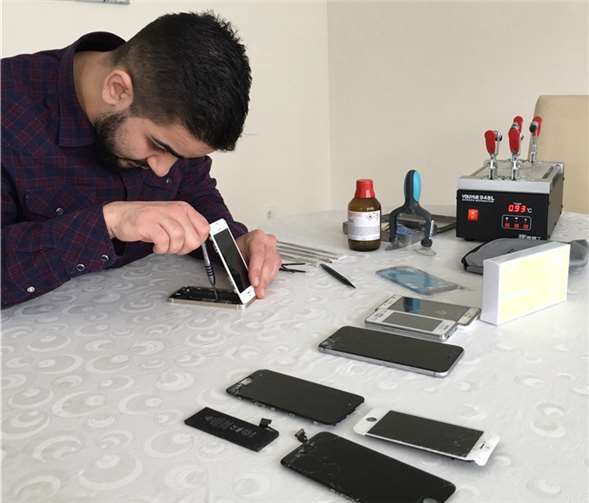 Levent Kocak bei der Arbeit. AB